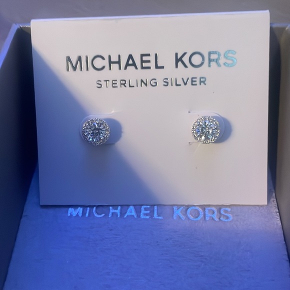 Sterling silver Michael Kors stud earrings - Picture 3 of 7